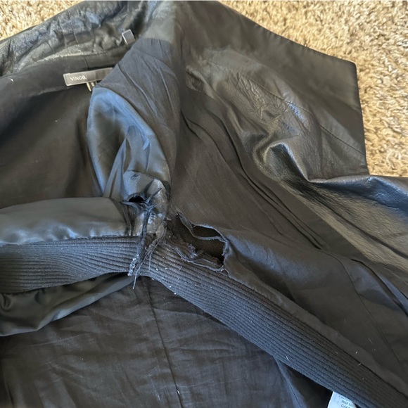 Vince Leather Scuba Moto Jacket - Picture 14 of 15